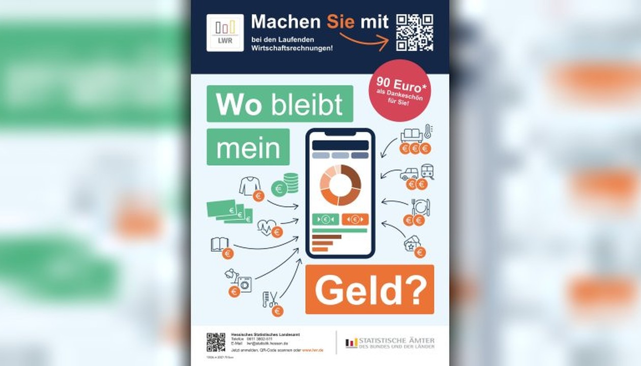 Hessen sucht Haushalte für Erhebung zu Einkommen und Ausgaben 2026